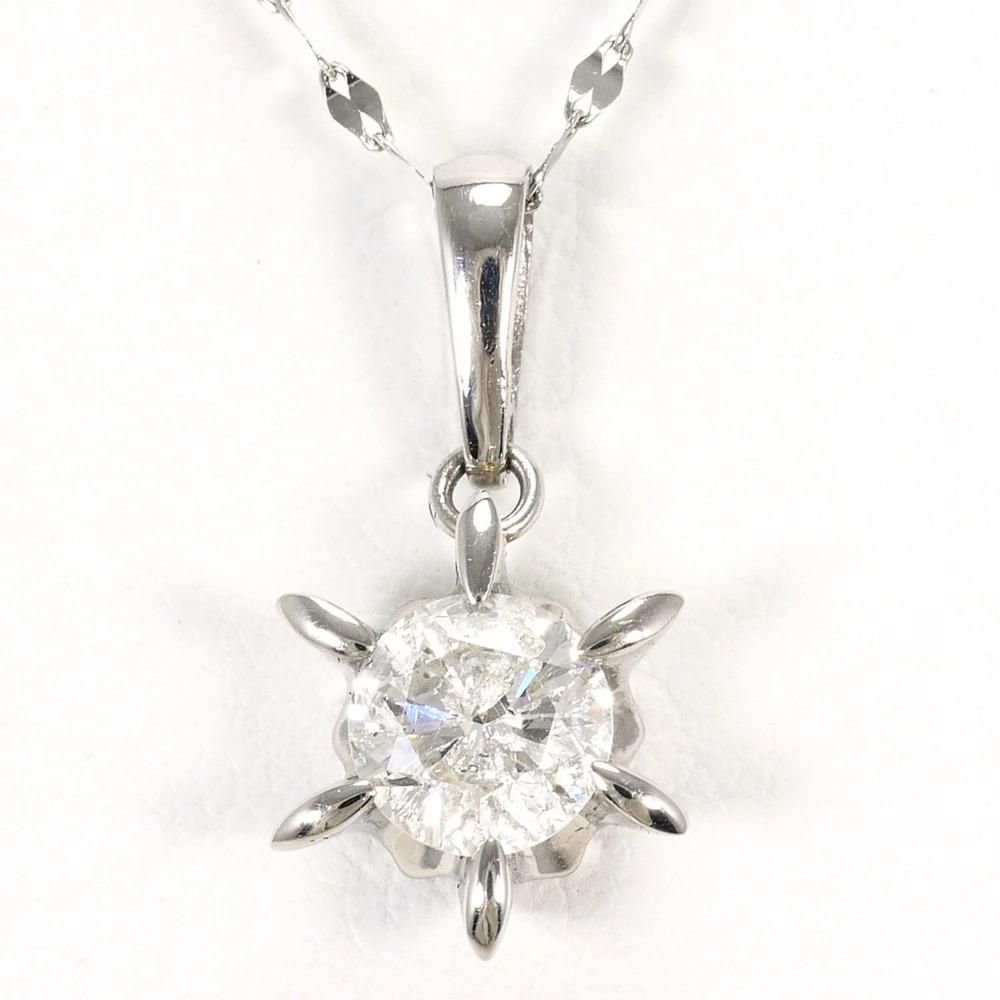 VINTAGE Silver Diamond Necklace